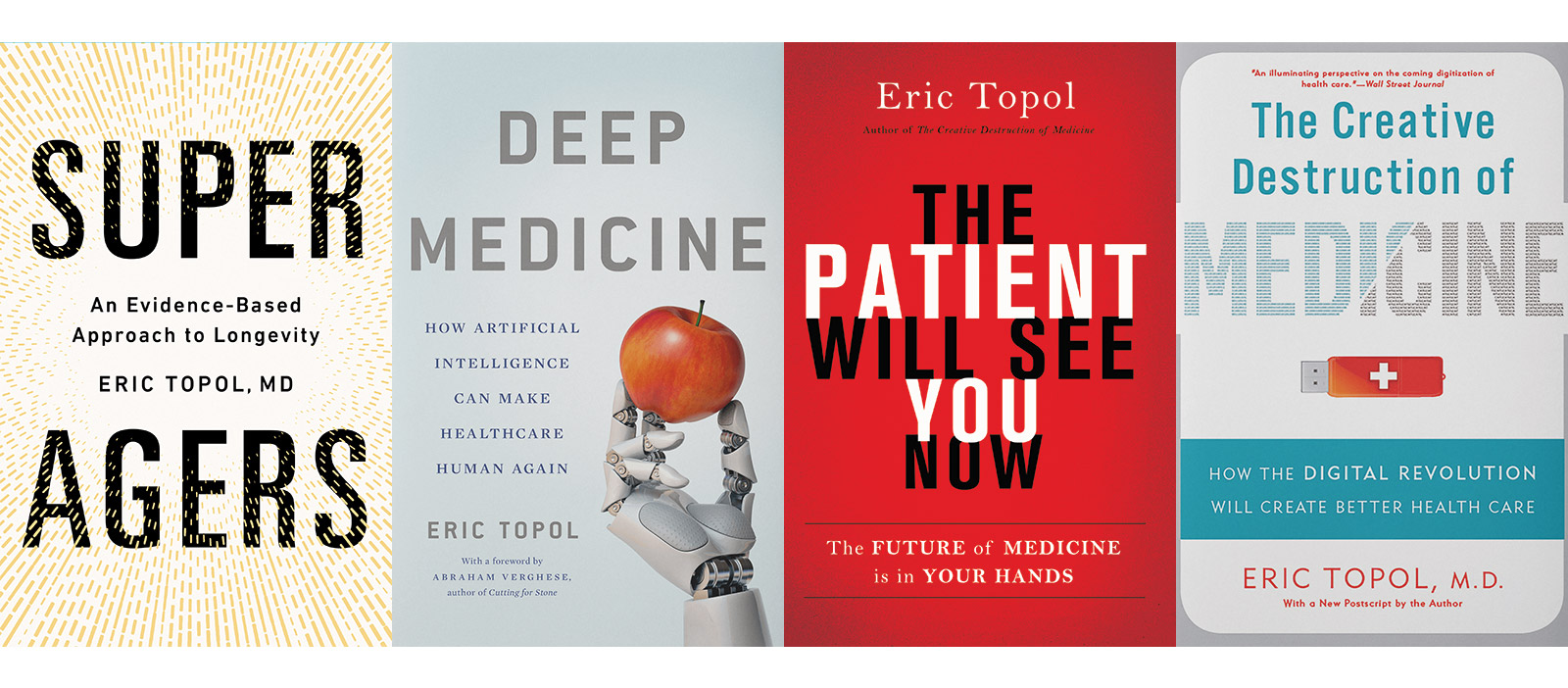 Covers of Dr. Topol's books